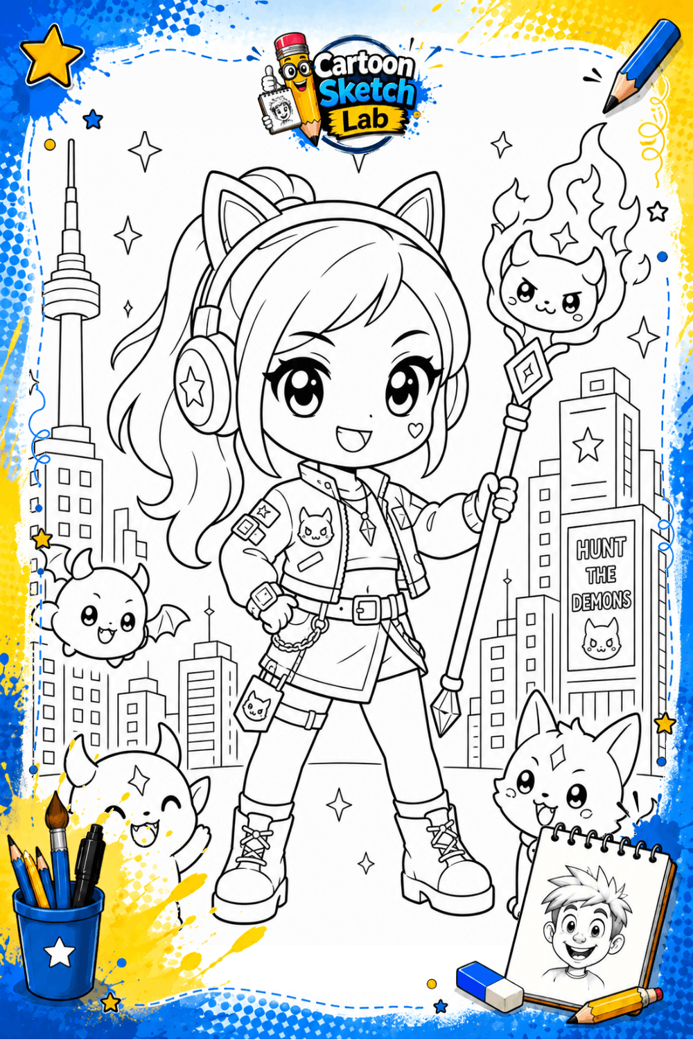 How to Draw KPop Demon Hunters Step by Step preview
