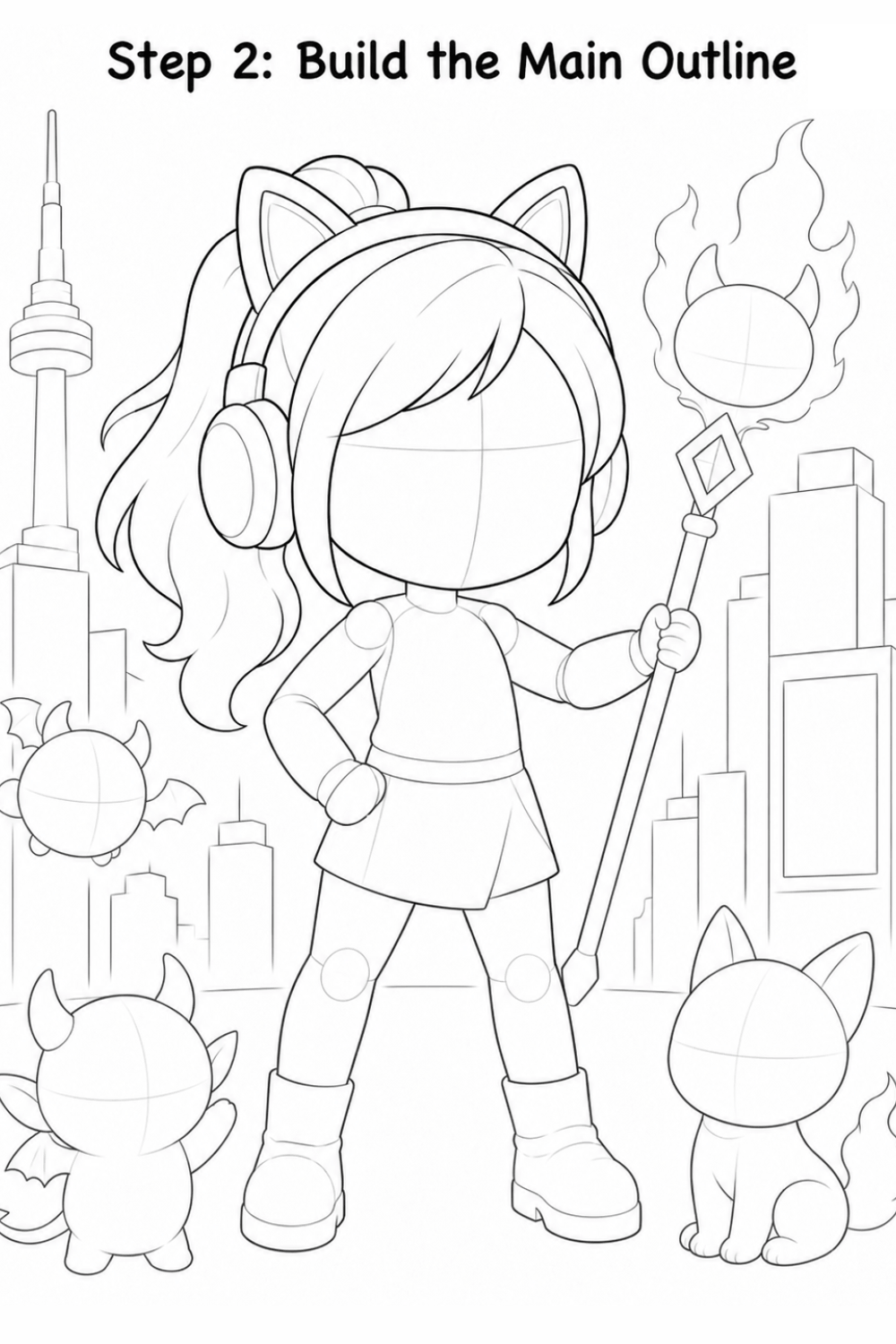 Build the Character Outline illustration